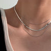 Wholesale Simple Ushaped Titanium Steel Necklace For Women Retro Light Luxury Stacked Collarbone Chain