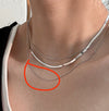Wholesale Simple Ushaped Titanium Steel Necklace For Women Retro Light Luxury Stacked Collarbone Chain