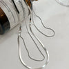 Wholesale Simple Ushaped Titanium Steel Necklace For Women Retro Light Luxury Stacked Collarbone Chain