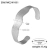 Wholesale Simple Wavy Edge Texture Open Bracelet In Stainless Steel With 18K Real Gold Color Electroplated