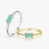 Wholesale Simple Women's S925 Sterling Silver Ring With Geometric Design And Seiko Craftsmanship