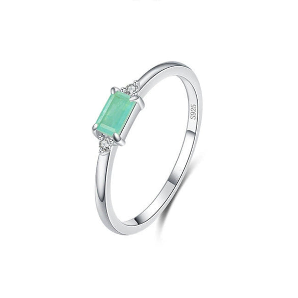 Wholesale Simple Women's S925 Sterling Silver Ring With Geometric Design And Seiko Craftsmanship
