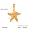 Wholesale Small Animal Accessories Pendant Ocean Style High End Cute Elegant Stainless Steel Waterproof With Sea Life Pattern Pvd Vacuum Real Gold Electroplating