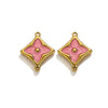 Wholesale Small Jewelry Pendant Stainless Steel Geometric Electroplated Oil Drop Craft Handmade For Necklace And Bracelet