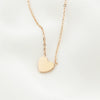 Wholesale Small Red Heart Titanium Steel Rose Gold Simple Clavicle Chain Necklace For Female With Niche Design