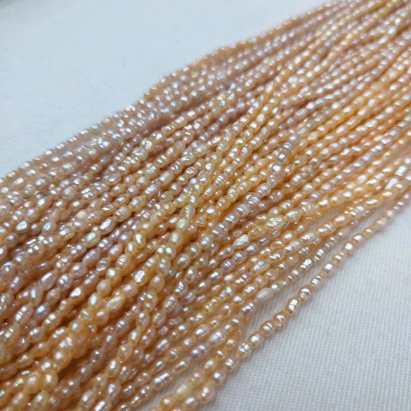 Wholesale Small Riceshaped Natural Freshwater Pearl Necklace For Clothing Accessories Materials