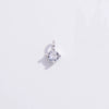 Wholesale Small Round Zircon Fourclaw Inlaid Mini Pendant Diy Jewelry Accessories In 925 Silver With Simple Geometric Style