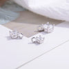 Wholesale Small Round Zircon Fourclaw Inlaid Mini Pendant Diy Jewelry Accessories In 925 Silver With Simple Geometric Style