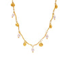 Wholesale Small Shell Geometric Freshwater Pearl Stainless Steel Necklace With Electroplating Creative Design For Women