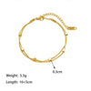 Wholesale Small Square Double Layer Titanium Steel Electroplated Snake Bone Chain Necklace For Women