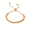 Wholesale Small Steel Ball Handstring Stainless Steel Pvd Electroplated Geometric Beaded Bracelet For Women