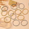 Wholesale Smooth Buckle Bamboo Style Titanium Steel Bracelet With Electroplating