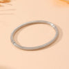 Wholesale Smooth Buckle Bamboo Style Titanium Steel Bracelet With Electroplating