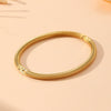 Wholesale Smooth Buckle Bamboo Style Titanium Steel Bracelet With Electroplating