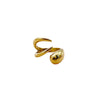 Wholesale Snake Open Ring Stainless Steel 14K Gold Plated Geometric Animal Style Women's Ring
