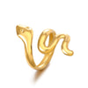 Wholesale Snake Ring Stainless Steel 18K Gold Plated Hip Hop Punk Style Opening Adjustable