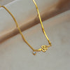 Wholesale Snake Shaped Exaggerated Titanium Steel Necklace For Girls With Electroplating And Niche Design Geometric Pattern