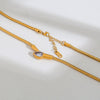Wholesale Snake Zircon Necklace Stainless Steel Geometric Pattern Electroplated Snake Bone Chain Unisex Fashion Accessory