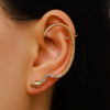 Wholesale Snakeshaped Copper Electroplated Diamondencrusted Ear Cuffs For Women