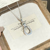 Wholesale Snakeshaped Geometric Horseshoe Pendant Titanium Steel Necklace With Zircon Design For Women
