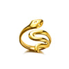 Wholesale Snakeshaped Stainless Steel Ring With Electroplating Geometric And Animal Zodiac Design