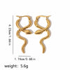 Wholesale Snakeshaped Titanium Steel And Stainless Steel Earrings For Women With Animal Pattern And Electroplating Treatment Personality Style