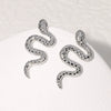 Wholesale Snakeshaped Titanium Steel Stud Earrings With Electroplating Punk And Niche Fashion Nonfading Unisex