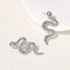 Wholesale Snakeshaped Titanium Steel Stud Earrings With Electroplating Punk And Niche Fashion Nonfading Unisex