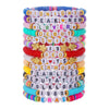 Wholesale Soft Clay Copper Beads Acrylic Geometric Handmade Unisex Bracelet