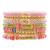 Wholesale Soft Clay Copper Beads Acrylic Geometric Handmade Unisex Bracelet