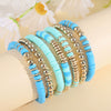 Wholesale Soft Pottery Bead Bracelet Vintage Bohemian Geometric Style Unisex