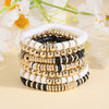 Wholesale Soft Pottery Bead Bracelet Vintage Bohemian Geometric Style Unisex