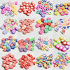 Wholesale Soft Pottery Beads Heart Shaped Mixed Colorful Gradient Diy Bracelet Beaded Jewelry Accessories With Baking Paint