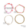 Wholesale Soft Pottery Bohemian Letter Beaded Bracelet For Women With Heart Star Geometric Patterns And Electroplating Treatment