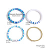 Wholesale Soft Pottery Bohemian Letter Beaded Bracelet For Women With Heart Star Geometric Patterns And Electroplating Treatment