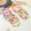 Wholesale Soft Pottery Geometric Smiley Face Bracelet Unisex Electroplating Design