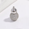 Wholesale Spacer Bead S925 Sterling Silver Gourd Shape Zirconia Inlaid