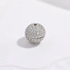 Wholesale Spacer Bead S925 Sterling Silver Gourd Shape Zirconia Inlaid