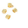 Wholesale Spacer Beads Alloy 18K Goldfilled Hollow Flower Shaped Electroplating Minimalist Diy Pendant