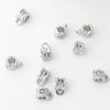 Wholesale Spacer Beads Alloy 18K Goldfilled Hollow Flower Shaped Electroplating Minimalist Diy Pendant