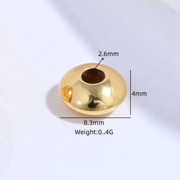Wholesale Spacer Beads Silver Retro Hammer Pattern Square Oval Eggshaped For Diy Bracelet Necklace Electroplating