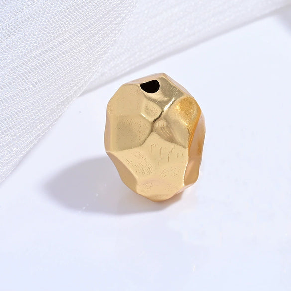 Wholesale Spacer Beads Silver Retro Hammer Pattern Square Oval Eggshaped For Diy Bracelet Necklace Electroplating