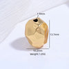 Wholesale Spacer Beads Silver Retro Hammer Pattern Square Oval Eggshaped For Diy Bracelet Necklace Electroplating