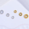 Wholesale Spacer Silver Round Coiled Handmade Diy Bracelet Necklace With Electroplating S925 Sterling Silver