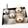 Wholesale Spherical Copper Earrings With Geometric Design And Diamond Treatment For Women