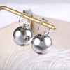 Wholesale Spherical Copper Earrings With Geometric Design And Diamond Treatment For Women
