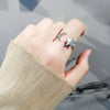 Wholesale Spinner Fidget Ring Copper Geometric Style Electroplated For Women