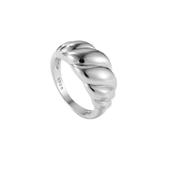Wholesale Spiral Ring With Joker Design In Copper Fashion Ol Style Electroplated With Platinum Or 18K Gold