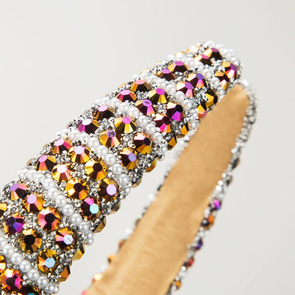 Wholesale Sponge Hair Hoop Set With Diamonds For Women