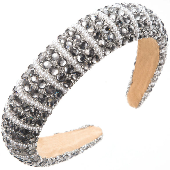 Wholesale Sponge Hair Hoop Set With Diamonds For Women